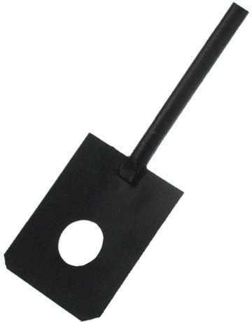 Bild Mörtelspaten schwarz lack Gasborhstiel, 180 x 230mm Ideal-0