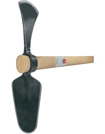 Bild Wiedehopfhacke Ovalblatt geschmiedet mit Stiel - Ideal-0