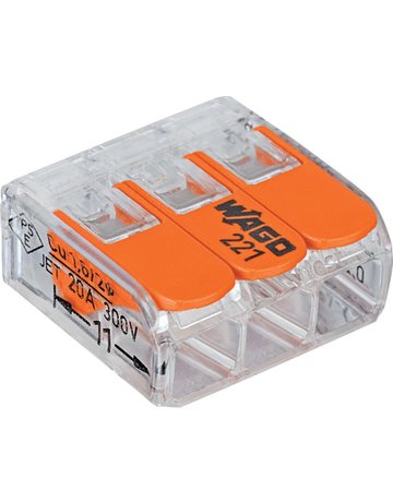 Bild Wago-COMPACT-Klemme 3x0,2-4qmm transpare nt 5 Stueck Beutel mit R.-0
