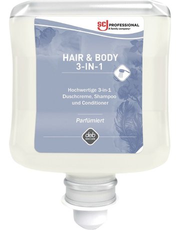 Bild HAIR & BODY 3-IN-1 Duschcreme, Shampoo 1 l Kartusche - Stoko-1