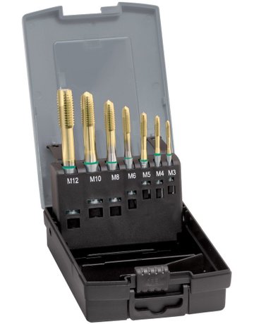 Bild Maschinengewindebohrer- Set DIN371 HSSE TiN Typ UNI Form B M3-M12 GÜHRING-0