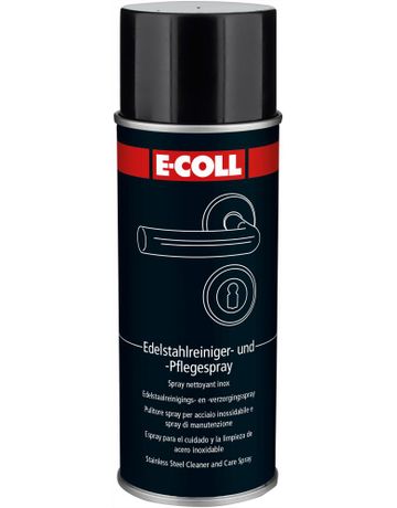 Edelstahlreiniger- und -pflegespray 400ml E-COLL