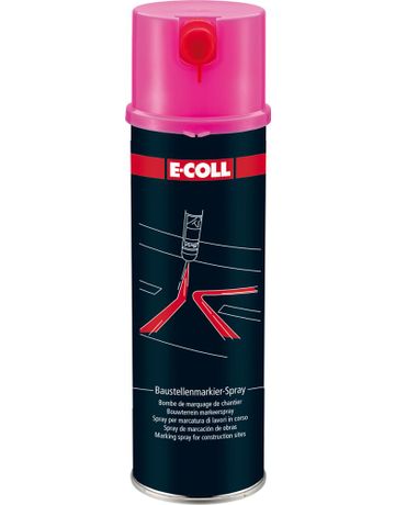 Baustellenmarkierspray 500ml pink E-COLL