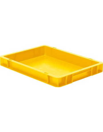 Bild Transport-Stapelkasten B400xT300xH50 mm gelb, geschlossen ohne Griffloch-0