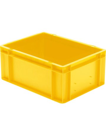 Bild Transport-Stapelkasten B400xT300xH175 mm gelb, geschlossen ohne Griffloch-0