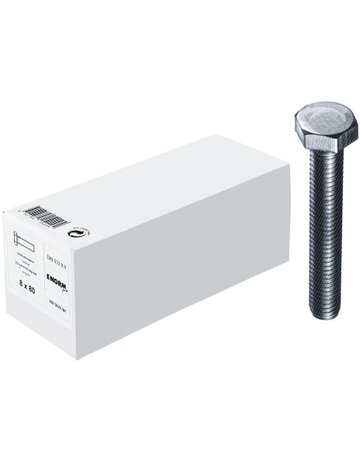 Bild Sechskantschraube DIN 933 M 8x 35 8.8 verzinkt - E-NORMpro-0