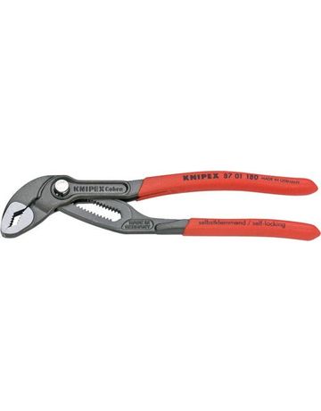 Wasserpumpenzange Cobra 8701180 mit Kunststoff-Griffen 180mm KNIPEX