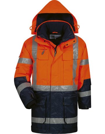 Bild Warnparka Wallace, 4in1, Gr. M, orange-0