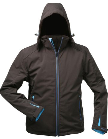 Bild Jacke, Softshell mit KapuzeGr. L, schwarz-0