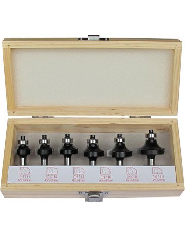 Bild Abrundfräser-Satz HW S8 6-tlg. im Holzk. FORTIS-0
