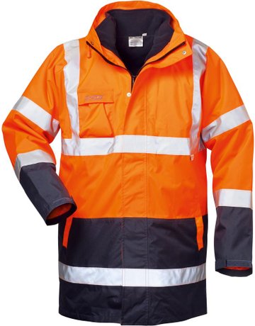 Bild Warnparka Travis, Gr. S, orange/marine-0