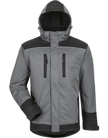 Bild Softshelljacke Ajax, Gr. S, grau/schwarz-0
