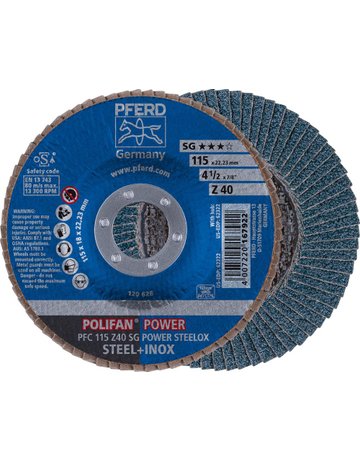 Bild Fächerschleifscheibe Z 40SGP POWER 115mm K40 Pferd-0