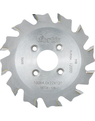 Bild HW-Lamellen-Nutfräser 100x4,0x22 Z12W FORTIS-0