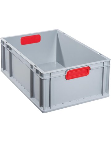 Bild EuroBox 622,600x400x220mmGriffe geschl., grau/rot - allit-0