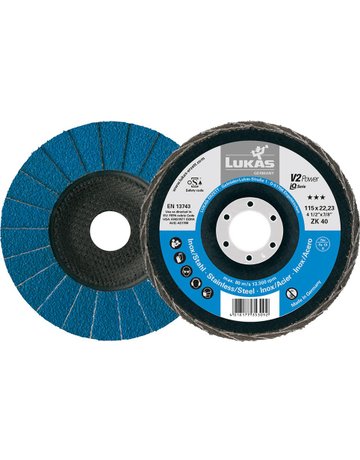 Bild Fächerschleifscheibe V2 Power125mm ZK K60 Lukas-0
