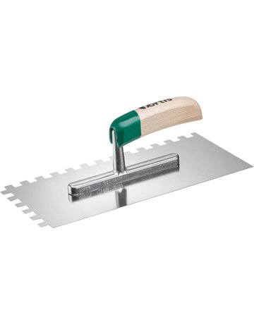 Bild Glättekelle gezahnt rfr. 280x130mm 10x10mm FORTIS-0