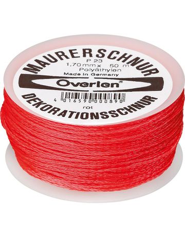 Maurerschnur PE 1,7mm 50m rot Overmann