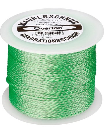 Bild Maurerschnur PP fluoresz.2,0mm 100m grün Overmann-0