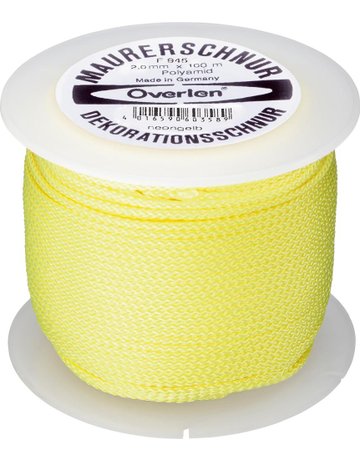 Bild Maurerschnur Polyamid 2,0mm 100m neon-gelb-0