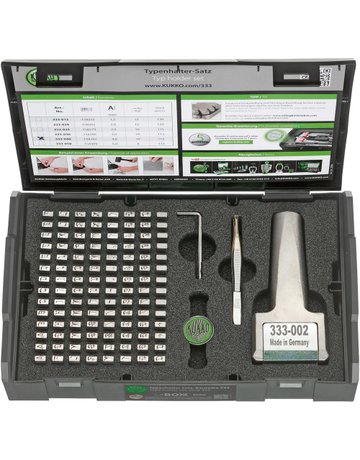 Bild Typenhalter-Satz Schrifthöhe 4mm KUKKO - Turnus-0