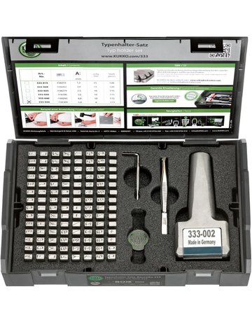 Bild Typenhalter-Satz Schrifthöhe 5mm KUKKO - Turnus-0