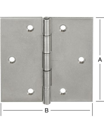 Scharnier käntig 50x50 mmEdelstahl