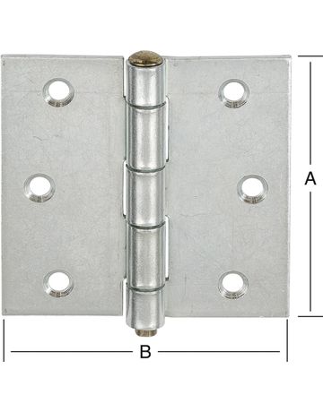 Scharniere stark käntig 75x75mm Nr. 614075Z - Vormann
