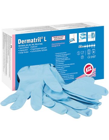 Bild Einweghandschuh DermatrilL741, Gr. 11(Box a100 St. )-0