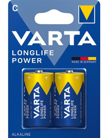 Varta Batterie Baby C LR 14 1,5 V, Longlife Power, 2-er Blister