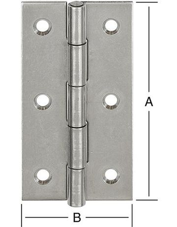 Scharnier schmal 60x34 mmEdelstahl