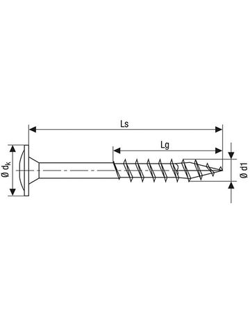 Bild Spax Holzschraube Hi.FORCE Tellerkopf 8x340mm,Teilgw,Innensechsrund T40,WIROX-1