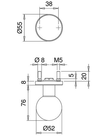 Bild Knopf 1052/5020 Ros. rd,ER,o.Nr.-1