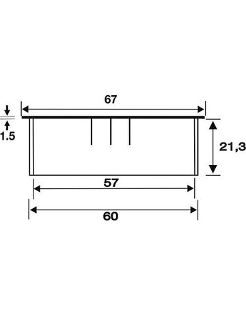 Bild BMB Kabeldurchlass rund 60 mm 23 mm edelstahloptik-1