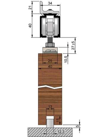 Bild HELM 140 Set einflügelig, für Holz, bis 140 kg-1