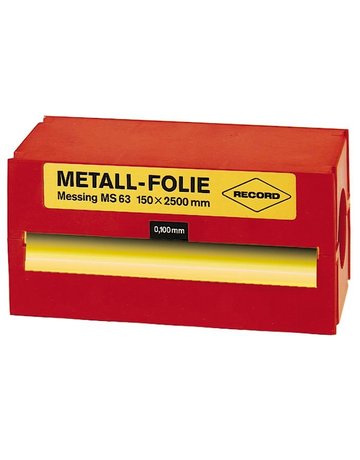 Bild Metallfolie Messing 150x2500x0,200mm RECORD-0