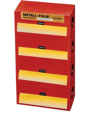 Bild Metallfolie-Set Messing 150x1200mm RECORD-0
