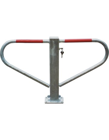 Bild Parkplatzsperre H500xB800 mm verzinkt mit Profilzylinder zum Aufdübeln-0