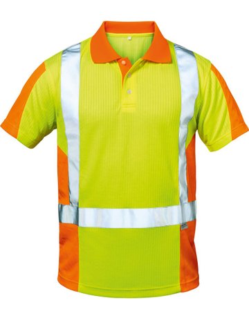 Bild Warn-Poloshirt Zwolle, Gr. M, gelb/orange-0