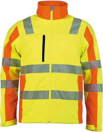 Bild Warnjacke Softshell, Prevent, gelb, Gr. 2XL-0