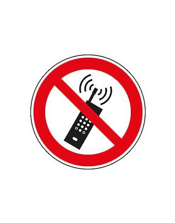 Bild Verbotsschild Folie D200 mm Mobilfunk verboten - Safety Marking-0
