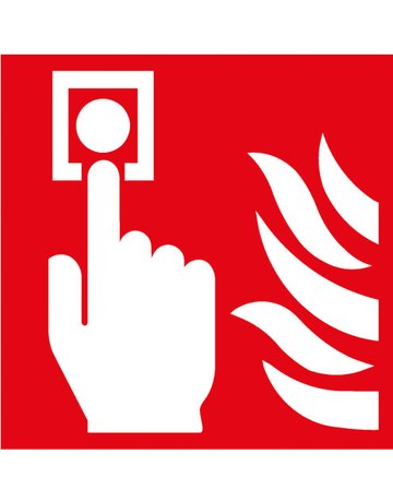 Bild Brandschutzschild Folie B200xH200 mm Brandmelder langnachleuchtend-0