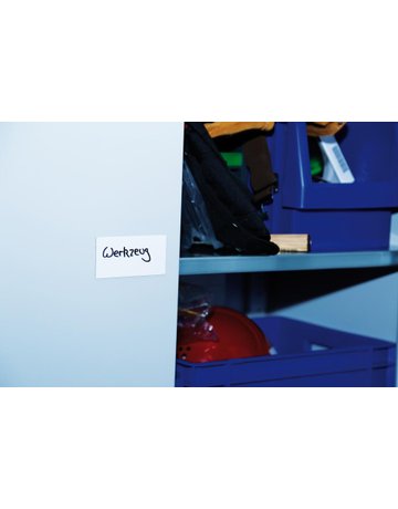 Bild Magnetetikett L100xB50 mm weiß beschichtet VE 100 Stück-0