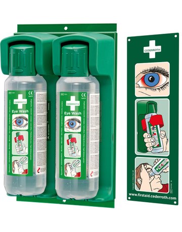 Bild Wandhalter für 2x500 ml Augenspülflasche-0
