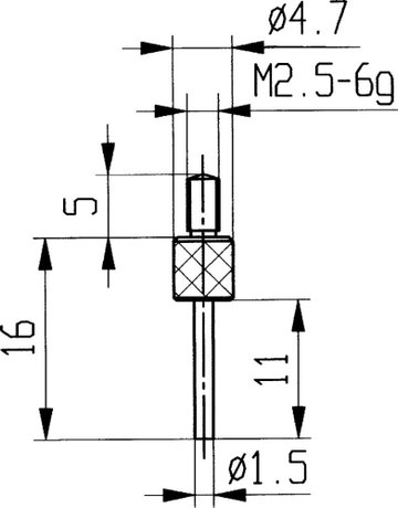 Bild Messeinsatz Stahl Typ 14/ 1,5mm KÄFER-0
