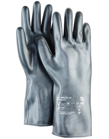 Bild Handschuh Vitoject 890, 350 mm, Gr. 8, schwarz-0