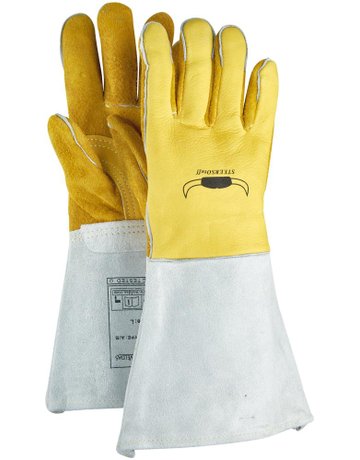 Bild Schweißerhandschuh Nr. 10-2750, Gr. XL gelb (1 Paar) Weldas-0