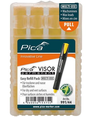 Bild Minen-Set für Permanentmarker VISOR Industrial gelb Pica-0