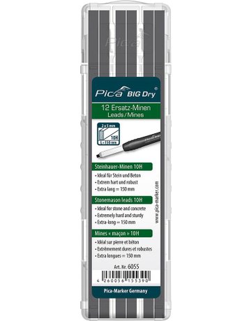 Bild Minen-Set für Zimmermanns-Bleistift BIG Dry Steinhauer Graphit 10H Pica-0