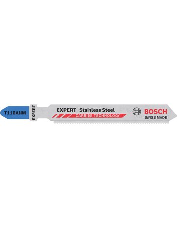 Bild Stichsägeblatt EXPERT T 118 AHM Bosch VE à 3 Stück Stainless Steel-0